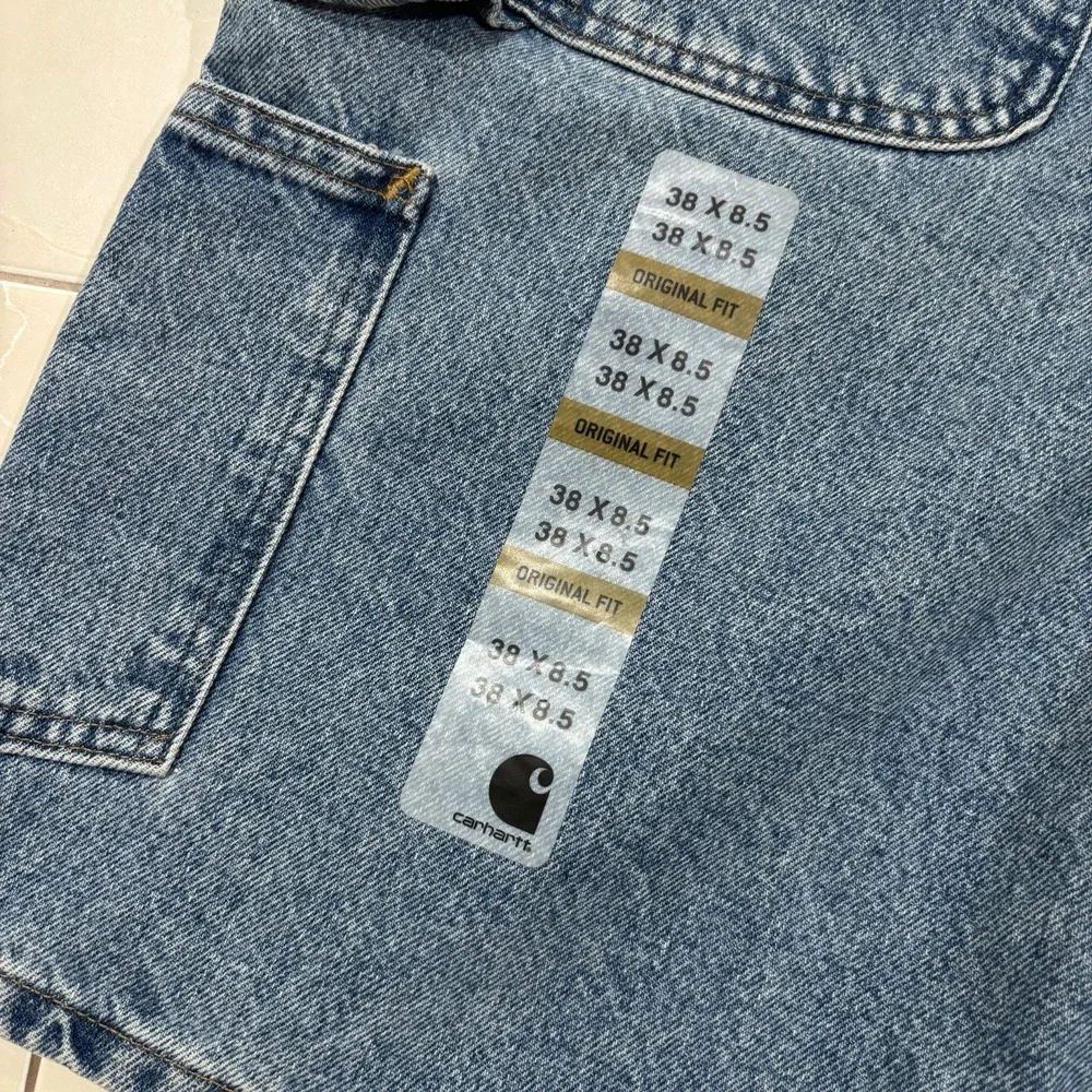 Vintage Carhartt B29 Jean Shorts Men's 38 NEW Baggy Denim Carpenter Jorts Y2K